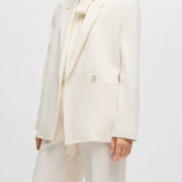 Hugo Boss Relaxed-fit jacket with feature button Size 4 NWOT - Picture 1 of 5